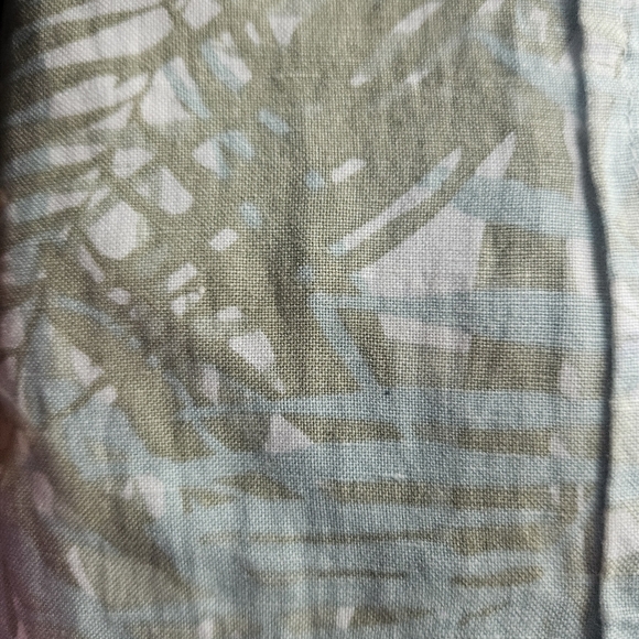 Dear John Tropical Green Linen Blend Tie Waist Dress Size S - Picture 11 of 11